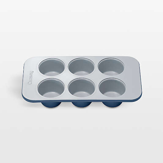 Caraway 6-Cup Non-Stick Ceramic Muffin Pan in Navy