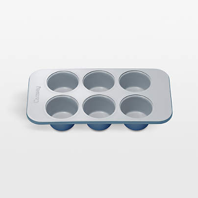 Caraway ® Slate Ceramic Nonstick 6-Cup Muffin Pan