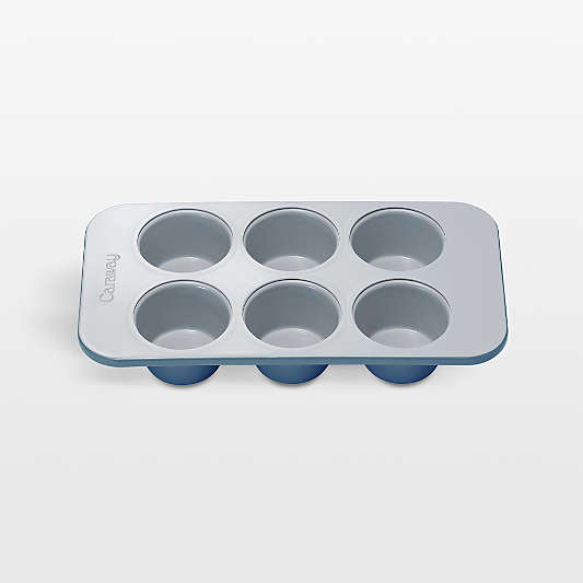 Caraway ® Slate Ceramic Nonstick 6-Cup Muffin Pan