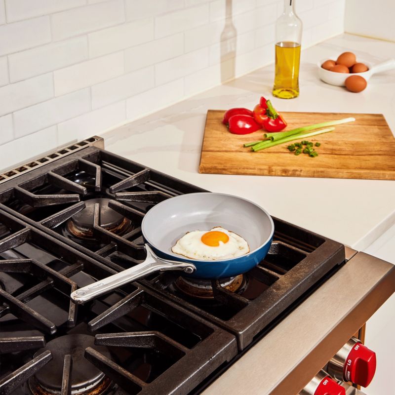 Caraway Navy Mini Fry Pan + Reviews | Crate & Barrel