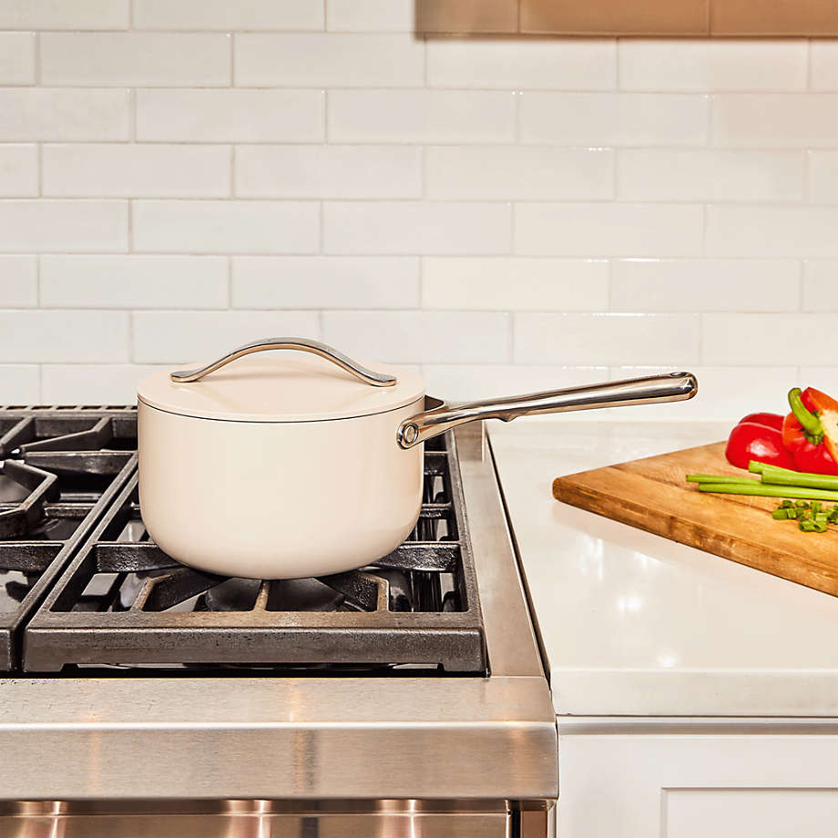 Caraway Non-Stick 1.75qt Ceramic Sauce Pan, Navy