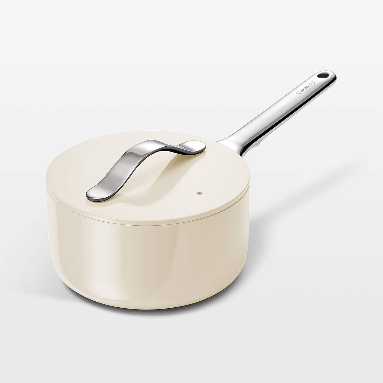 Caraway Cream Mini Saucepan + Reviews Crate & Barrel