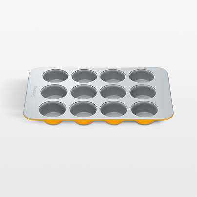 Caraway Non-Stick Ceramic Muffin Pan in Marigold