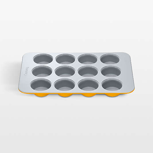Caraway Non-Stick Ceramic Muffin Pan in Marigold
