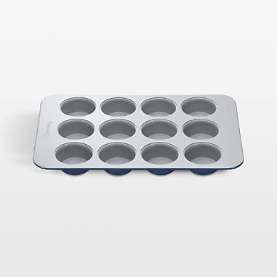 Caraway ® Navy Ceramic Non-Stick 12-Cup Muffin Pan