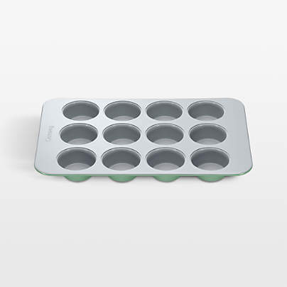 Caraway ® Sage Ceramic Nonstick 12-Cup Muffin Pan