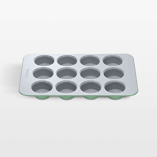 Caraway ® Sage Ceramic Non-Stick 12-Cup Muffin Pan