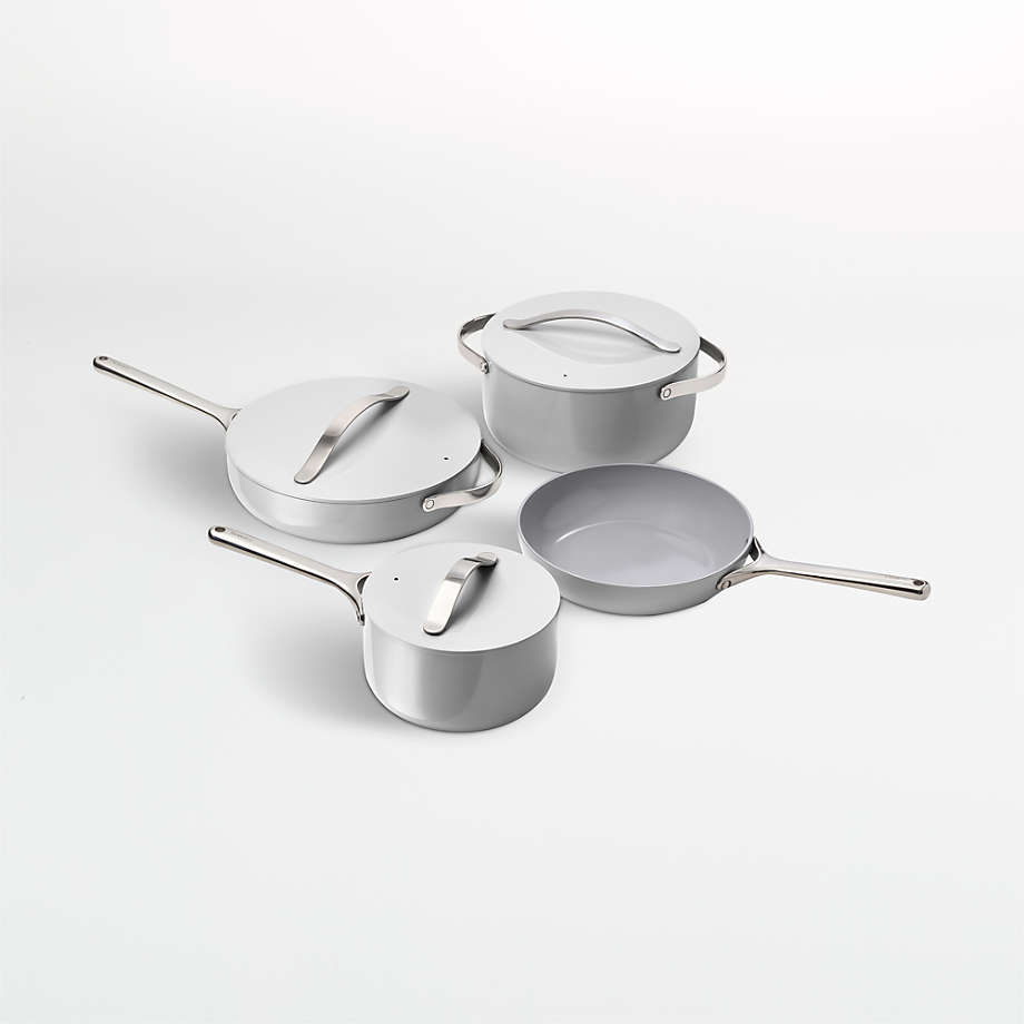 Caraway Home 7-Piece Grey Non-Stick Ceramic Cookware Set + Reviews
