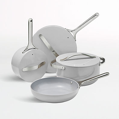 View Caraway ® Grey Ceramic Non-Stick 12-Piece Cookware Set details