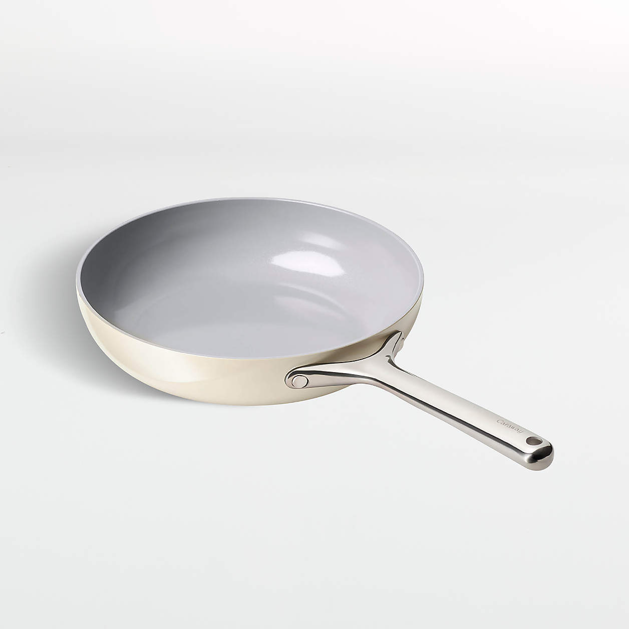 Caraway Home Cream NonStick Ceramic Frying Pan + Reviews Crate & Barrel