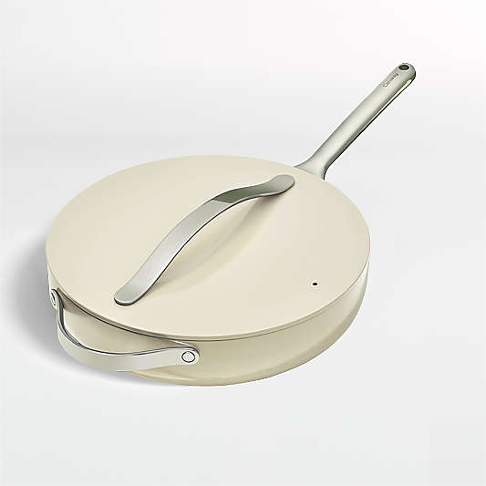 Caraway Home Cream Non-Stick Ceramic Sauté Pan