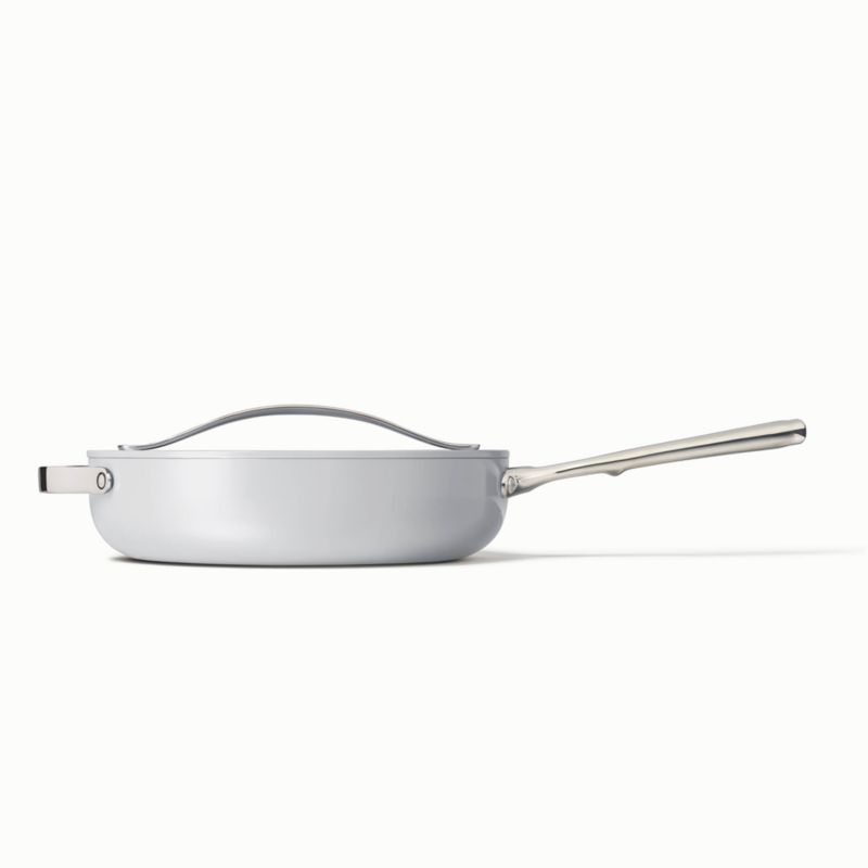 CARAWAY HOME 3 qt. Ceramic Nonstick Saute Pan in Gray CW-SUTP-GRY - The  Home Depot