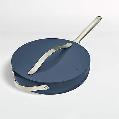 Caraway Home Navy Blue Non-Stick Ceramic Sauté Pan