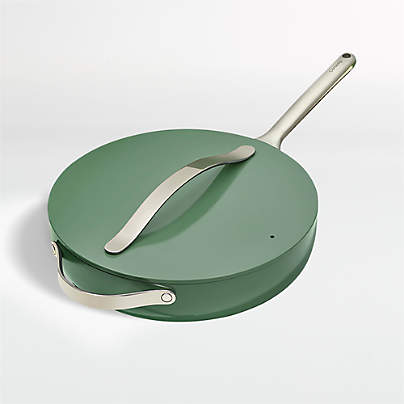 Caraway Sage Green Non-Stick Ceramic Sauté Pan