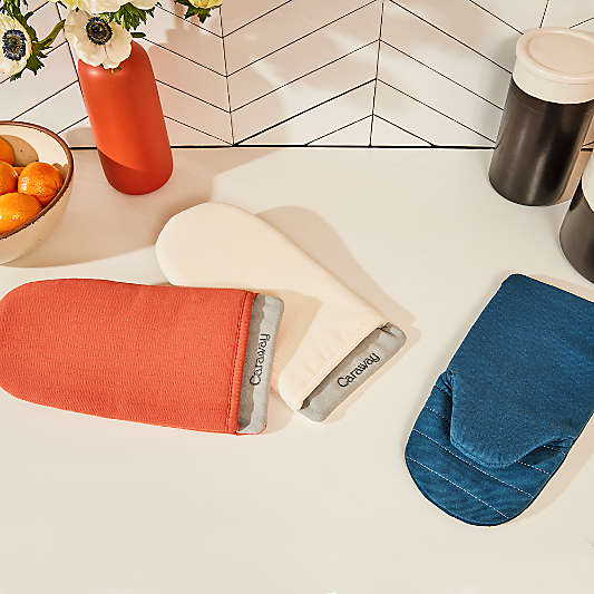 Caraway ® Organic Cotton Cream Oven Mitt, Set of 2