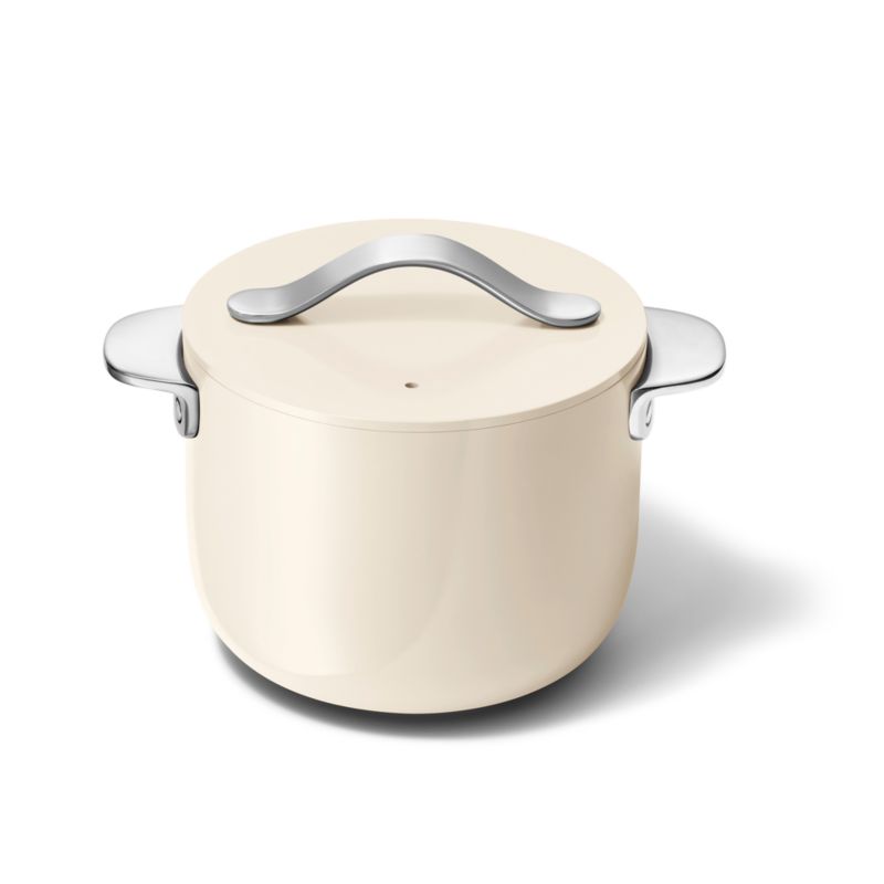 Caraway ® Cookware Plus Cream Petite Cooker with Lid
