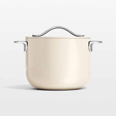 Caraway ® Cookware Plus Cream 2-Qt. Petite Ceramic Cooker with Lid