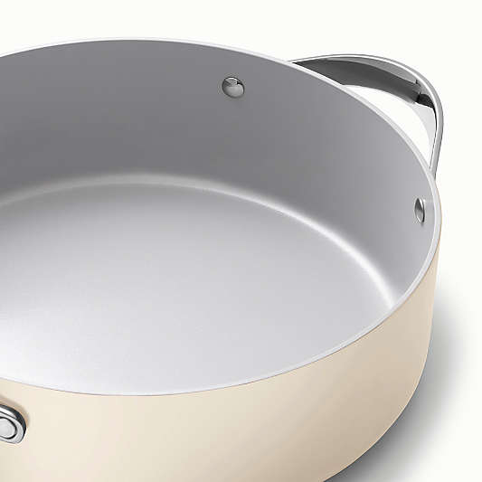 Caraway ® Cookware Plus 6-Qt. Cream Ceramic Nonstick Rondeau Pan