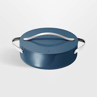 Caraway ® Cookware Plus 6-Qt. Navy Ceramic Non-Stick Rondeau Pan