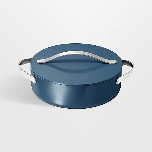 Caraway ® Cookware Plus 6-Qt. Navy Ceramic Non-Stick Rondeau Pan
