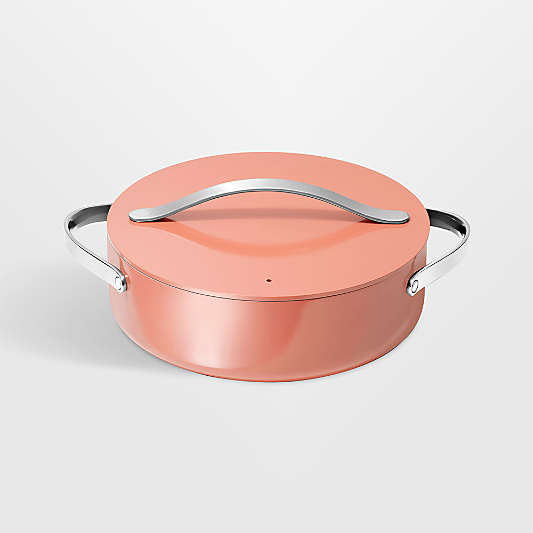 Caraway ® Cookware Plus 6-Qt. Perracotta Ceramic Nonstick Rondeau Pan