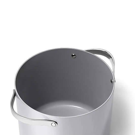 Caraway ® Cookware Plus Grey Ceramic 12-Qt. Stock Pot with Lid
