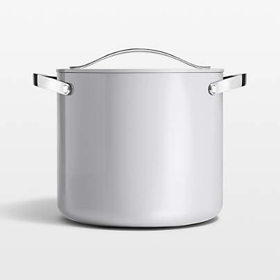 Caraway ® Cookware Plus Grey Ceramic 12-Qt. Stock Pot with Lid