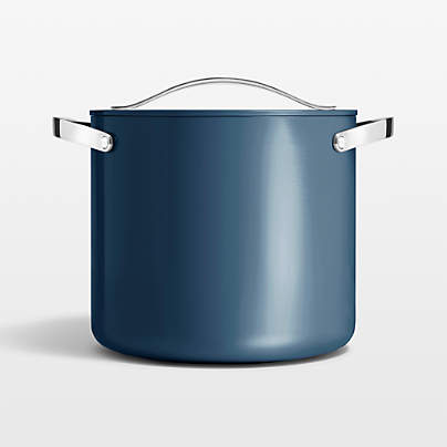 Caraway ® Cookware Plus Navy Ceramic 12-Qt. Stock Pot with Lid