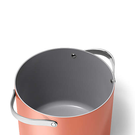Caraway ® Cookware Plus Perracotta Ceramic 12-Qt. Stock Pot with Lid