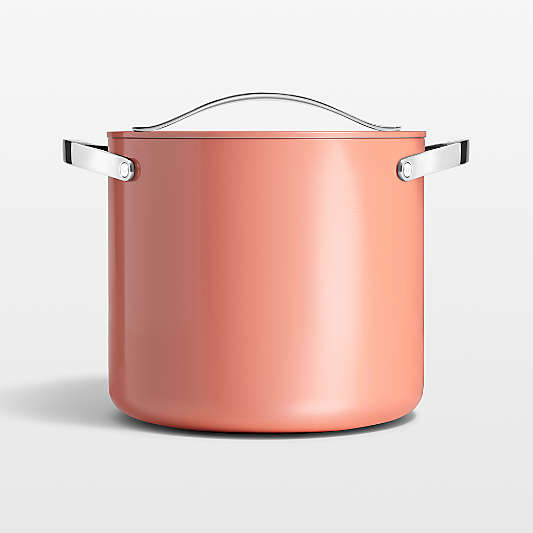 Caraway ® Cookware Plus Perracotta Ceramic 12-Qt. Stock Pot with Lid