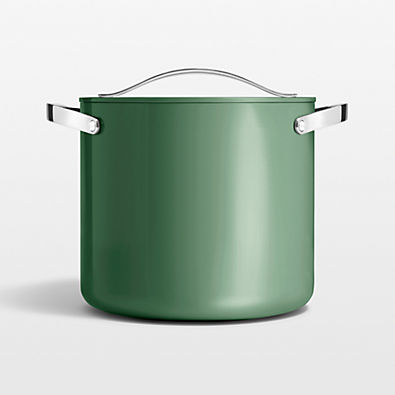 View Caraway ® Cookware Plus Sage Ceramic 12-Qt. Stock Pot with Lid details