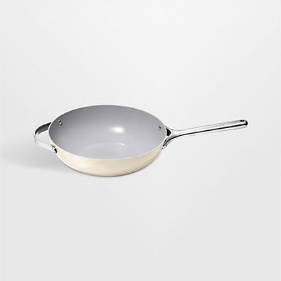 View Caraway ® Cookware Plus Cream Ceramic Nonstick 12" Stir Fry Pan details