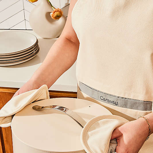 Caraway ® Organic Cotton Cream Pot Holder, Set of 2