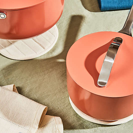 Caraway ® Organic Cotton Navy Pot Holder, Set of 2