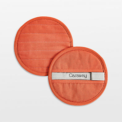 View Caraway ® Organic Cotton Perracotta Pot Holder, Set of 2 details