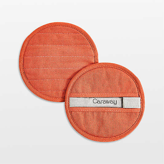 Caraway ® Organic Cotton Perracotta Pot Holder, Set of 2
