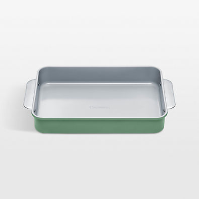 View Caraway ® Sage Ceramic Non-Stick Rectangle Pan with Handles details