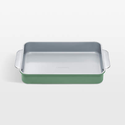 Caraway ® Sage Ceramic Nonstick Rectangle Pan with Handles
