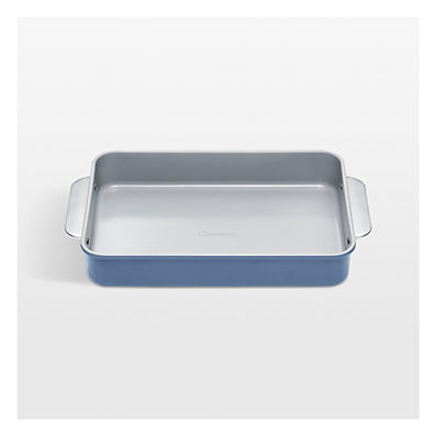 View Caraway ® Slate Ceramic Non-Stick Rectangle Pan with Handles details