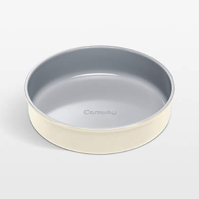 Caraway ® Cream Ceramic Non-Stick Round Baking Pan