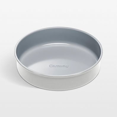 View Caraway Grey Non-Stick Ceramic Round Pan details
