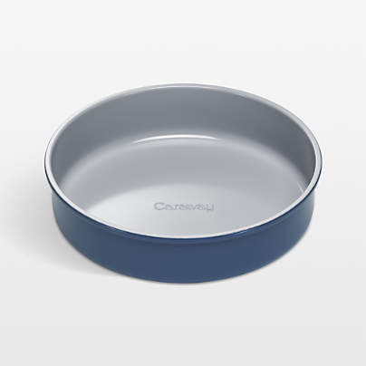 Caraway ® Navy Ceramic Non-Stick Round Baking Pan
