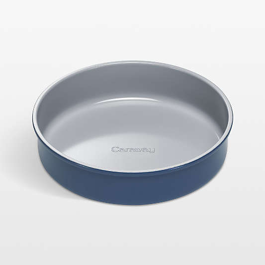 Caraway ® Navy Ceramic Non-Stick Round Baking Pan