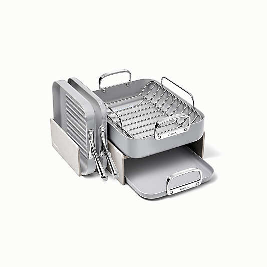 Caraway ® Grey Ceramic Nonstick 7-Piece Cookware Set