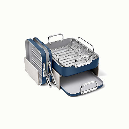 Caraway ® Navy Ceramic Nonstick 7-Piece Cookware Set
