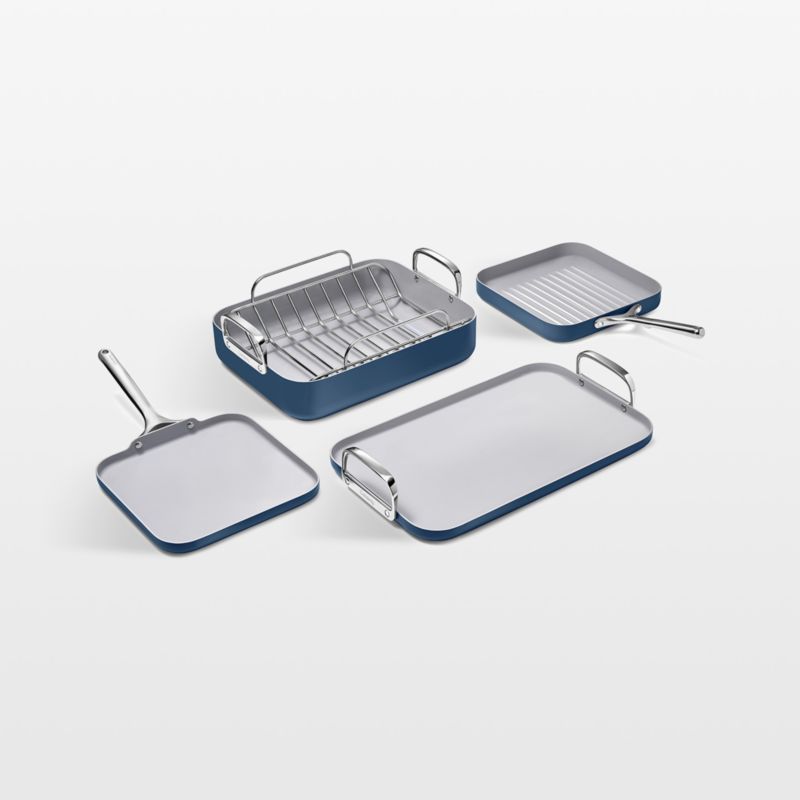 Viewing product image Caraway ® Navy Ceramic Non-Stick 7-Piece Cookware Set - image 1 of 2