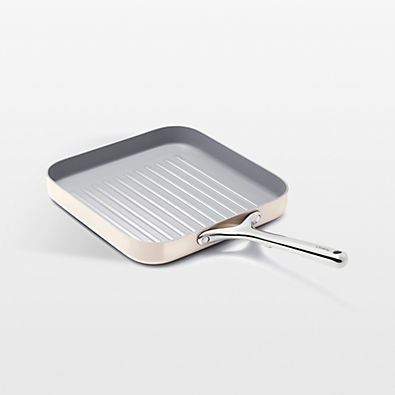 View Caraway ® Cream Ceramic Non-Stick Square Grill Pan details