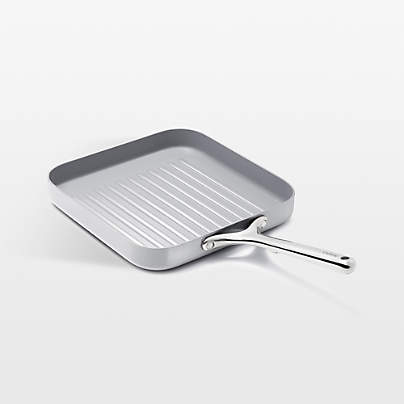 Caraway ® Grey Ceramic Non-Stick Square Grill Pan