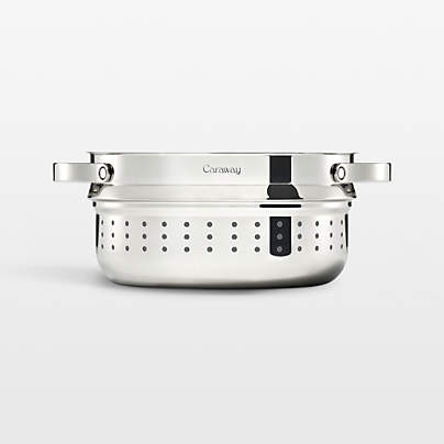 Caraway ® Stainless Steel 6.5-Qt. Dutch Oven Steamer