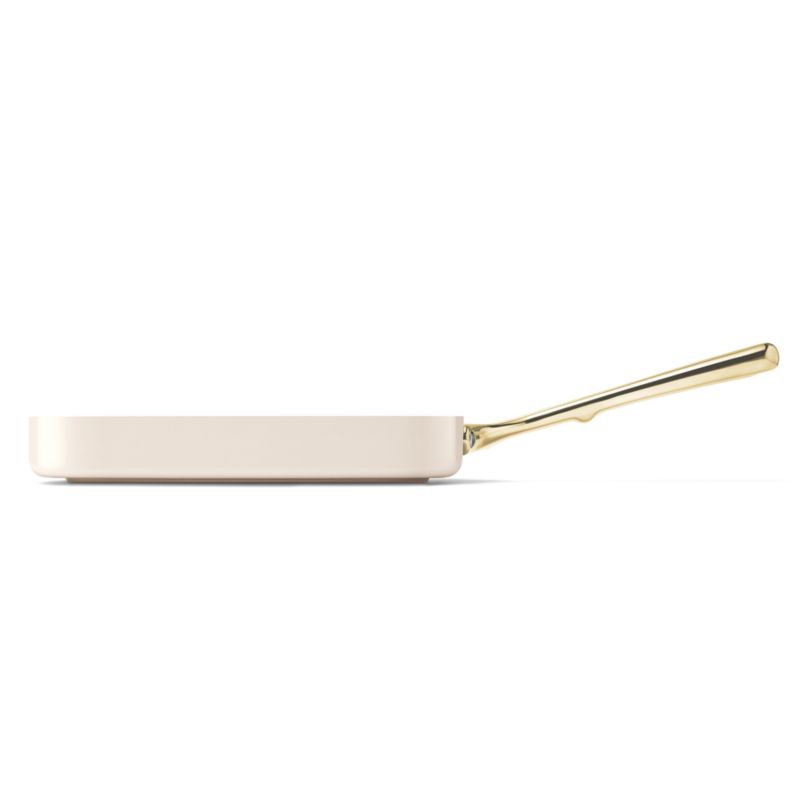 Caraway ® Cream Ceramic Non-Stick Square Grill Pan with Gold Hardware - image 2 of 4